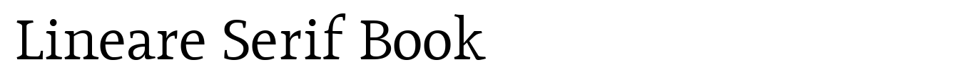 Lineare Serif Book